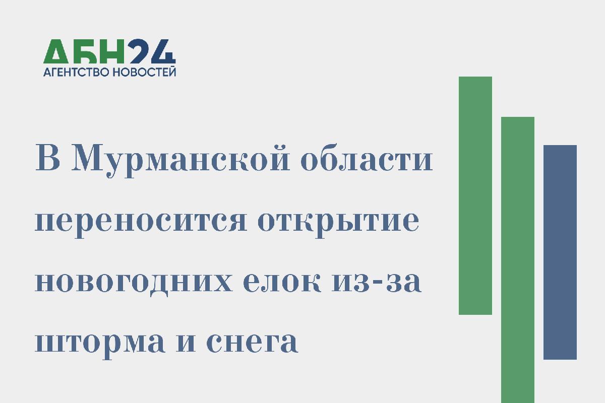 В Мурманской области переносится открытие новогодних елок из-за шторма и снега